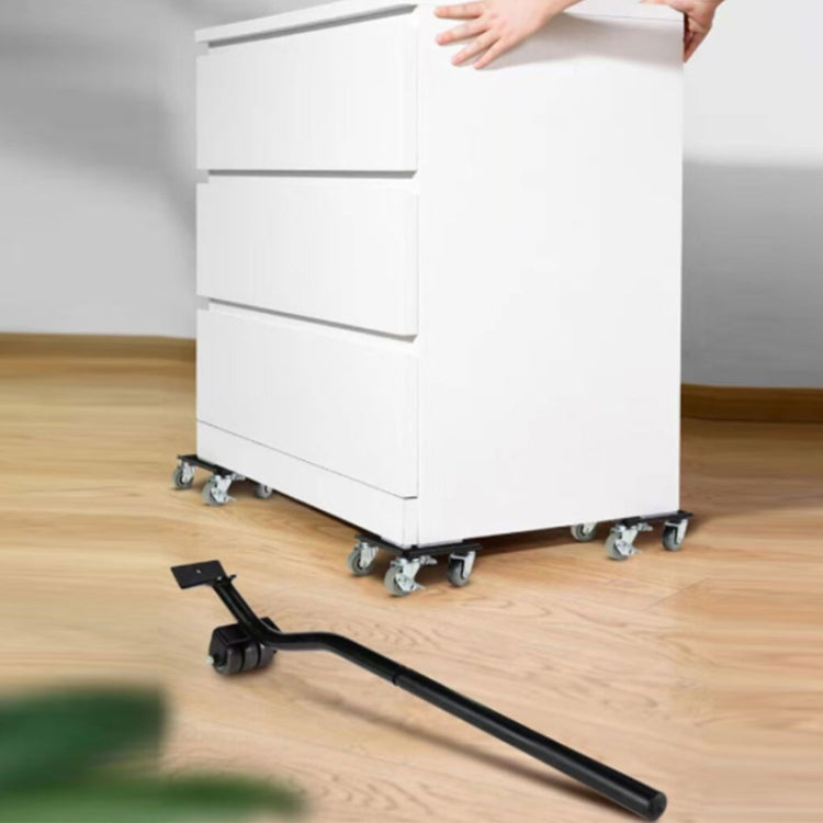Dụng cụ di chuyển vật nặng đa năng 5 trong 1, Máy khuấy vuông, Máy khuấy vuông màu đen, Máy khuấy tròn màu đen