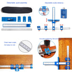 Tay cầm dụng cụ hỗ trợ mộc, định vị đục lỗ cửa tủ, hợp kim nhôm Semium, nhựa xanh thường, nhựa xanh HD, nhựa đen HD, bộ xanh HD, bộ đen HD, toàn bộ hợp kim nhôm