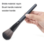 Bộ cọ trang điểm cọ phấn bột rời, 15 cây màu đen, 15 cây màu gỗ, 18 cây màu gỗ