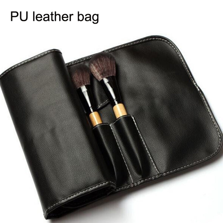 Bộ cọ trang điểm cọ phấn bột rời, 15 cây màu đen, 15 cây màu gỗ, 18 cây màu gỗ