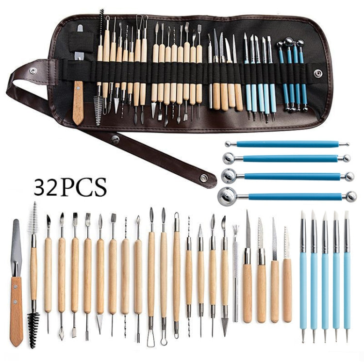 Bộ dụng cụ gốm sứ, dao khắc đất sét, đá, bộ dụng cụ kết hợp DIY đất sét, 22 trong 1, 24 trong 1, 27 trong 1, 32 trong 1