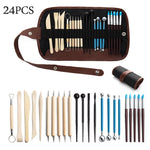 Bộ dụng cụ gốm sứ, dao khắc đất sét, đá, bộ dụng cụ kết hợp DIY đất sét, 22 trong 1, 24 trong 1, 27 trong 1, 32 trong 1