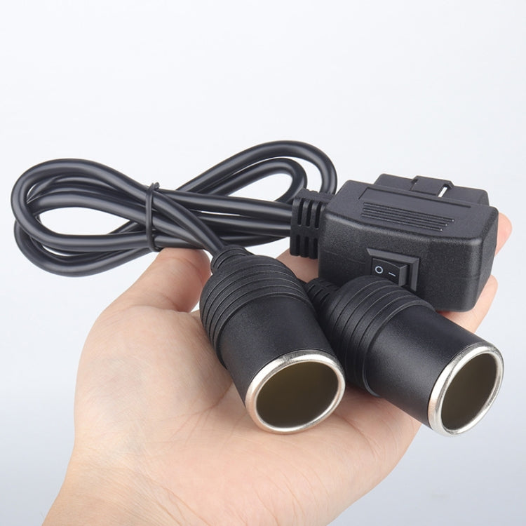Car OBD To Cigarette Lighter Female Seat Driving Recorder Power Cord, 50cm, 60cm