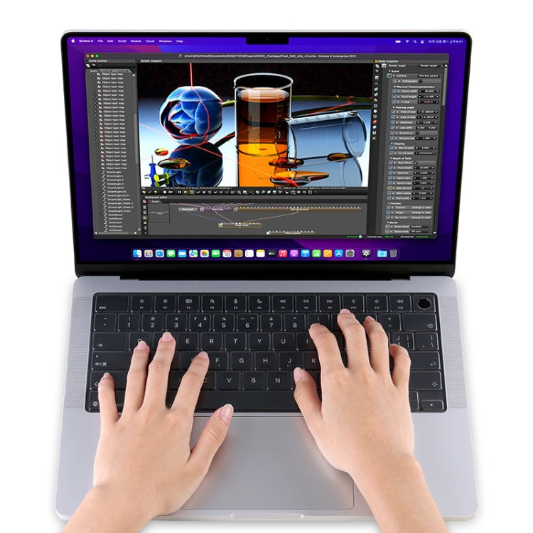 Màng bảo vệ bàn phím laptop chống nước JRC, cho MacBook Pro 14 A2442