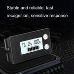 Đồng hồ đo điện áp kỹ thuật số pin axit chì lithium hai dây chống nước LCD, 8-100V (Trắng), 8-100V (Xanh dương), 8-72V (Trắng), 8-72V (Xanh dương)