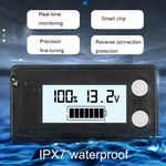 Đồng hồ đo điện áp kỹ thuật số pin axit chì lithium hai dây chống nước LCD, 8-100V (Trắng), 8-100V (Xanh dương), 8-72V (Trắng), 8-72V (Xanh dương)