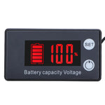 Đồng hồ đo điện áp DC kỹ thuật số hai dòng cho pin axit chì lithium, màu sắc:, Đỏ, Xanh lá, Xanh dương, Trắng, Đỏ + Nhiệt độ, Xanh lá + Nhiệt độ, Xanh dương + Nhiệt độ, Trắng + Nhiệt độ