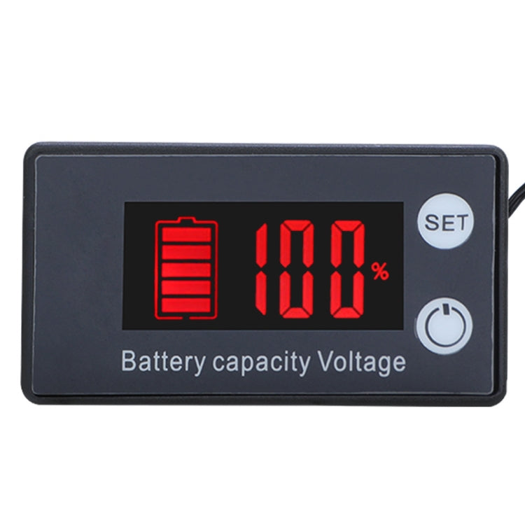 Đồng hồ đo điện áp DC kỹ thuật số hai dòng cho pin axit chì lithium, màu sắc:, Đỏ, Xanh lá, Xanh dương, Trắng, Đỏ + Nhiệt độ, Xanh lá + Nhiệt độ, Xanh dương + Nhiệt độ, Trắng + Nhiệt độ