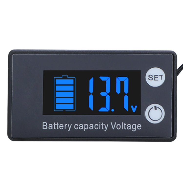 Đồng hồ đo điện áp DC kỹ thuật số hai dòng cho pin axit chì lithium, màu sắc:, Đỏ, Xanh lá, Xanh dương, Trắng, Đỏ + Nhiệt độ, Xanh lá + Nhiệt độ, Xanh dương + Nhiệt độ, Trắng + Nhiệt độ