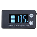 Đồng hồ đo điện áp DC kỹ thuật số hai dòng cho pin axit chì lithium, màu sắc:, Đỏ, Xanh lá, Xanh dương, Trắng, Đỏ + Nhiệt độ, Xanh lá + Nhiệt độ, Xanh dương + Nhiệt độ, Trắng + Nhiệt độ