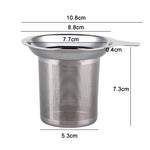 Ấm trà thép không gỉ 304 đáy phẳng, lọc mật độ cao có tay cầm, ấm trà thép không gỉ 304