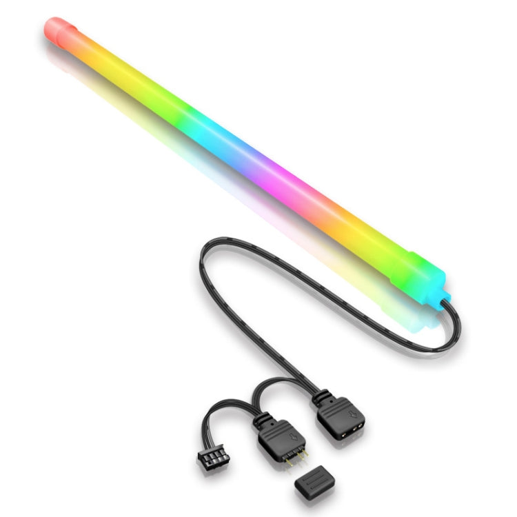 Thanh đèn LED silicone trang trí máy tính ARGB, Y360 tròn