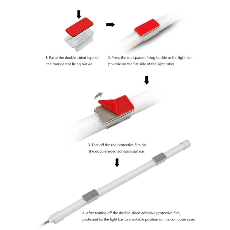 Thanh đèn LED silicone trang trí máy tính ARGB, Y360 tròn