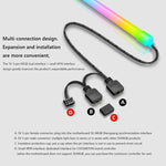 Thanh đèn LED silicone trang trí máy tính ARGB, Y360 tròn
