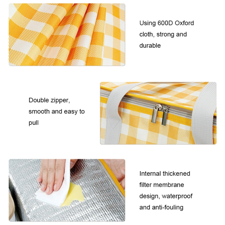 Bộ giỏ picnic chống ẩm di động JY2209, kích thước:, đỏ trắng, vàng trắng, lá, đỏ trắng+150x100cm, vàng trắng+150x100cm, lá+150x100cm, đỏ trắng+150x200cm, vàng trắng+150x200cm, lá+150x200cm, đỏ trắng+200x200cm