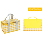 Bộ giỏ picnic chống ẩm di động JY2209, kích thước:, đỏ trắng, vàng trắng, lá, đỏ trắng+150x100cm, vàng trắng+150x100cm, lá+150x100cm, đỏ trắng+150x200cm, vàng trắng+150x200cm, lá+150x200cm, đỏ trắng+200x200cm