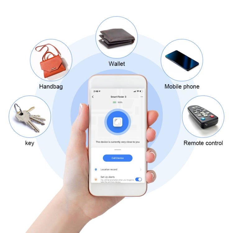 Thiết bị tìm chìa khóa ví hai chiều Bluetooth thông minh chống mất, màu xanh lá hai chiều Bluetooth, xanh dương hai chiều Bluetooth, đen hai chiều Bluetooth, hồng hai chiều Bluetooth, vàng hai chiều Bluetooth