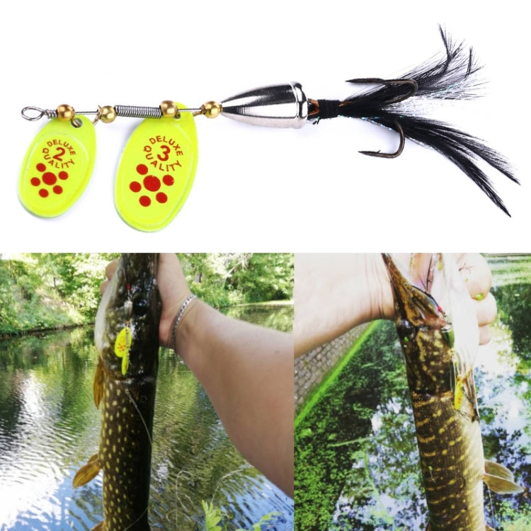 Mồi câu quay sequin lông vũ HENGJIA SP304 6.5cm 13g, SP304 Vàng, SP304 Cam Đỏ, SP304 Đen