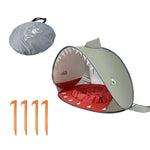 Baby Beach Tent With Pool Portable Foldable Sunshelter, Orange, Pink, Pink Stripe, Shark Gray, Shark Yellow, Whale Blue, Whale Pink