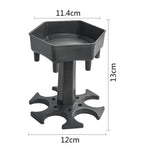 Bộ 6 cốc rượu hình lục giác cho tiệc bar, bộ rót rượu, màu xám + 6 cốc trong suốt, xanh dương + 6 cốc trong suốt, xám + 6 cốc nhiều màu, xanh dương + 6 cốc nhiều màu