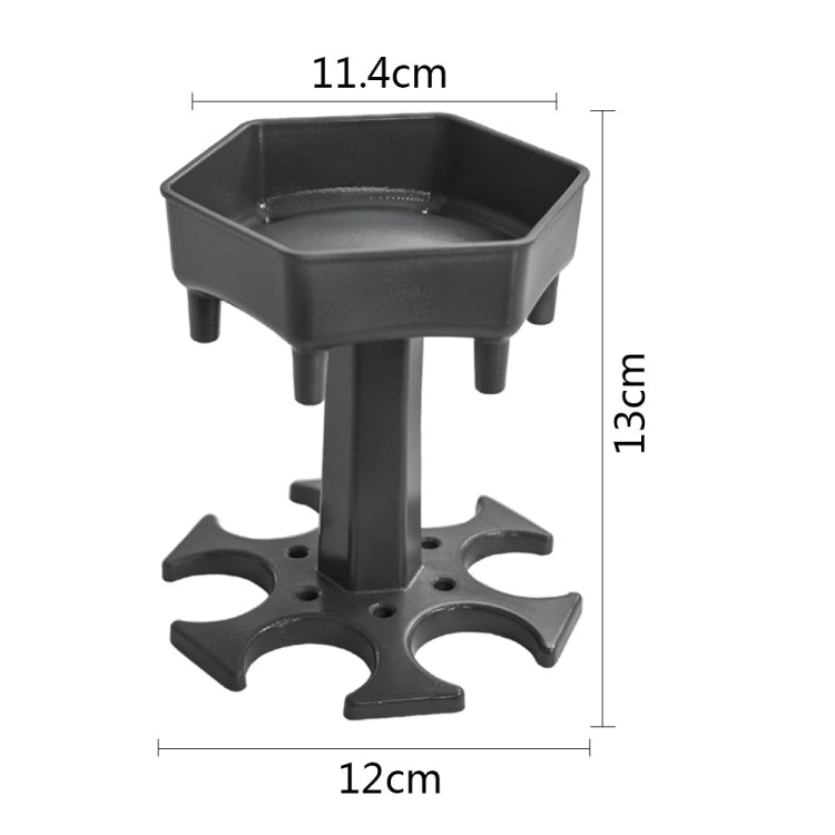 Bộ 6 cốc rượu hình lục giác cho tiệc bar, bộ rót rượu, màu xám + 6 cốc trong suốt, xanh dương + 6 cốc trong suốt, xám + 6 cốc nhiều màu, xanh dương + 6 cốc nhiều màu