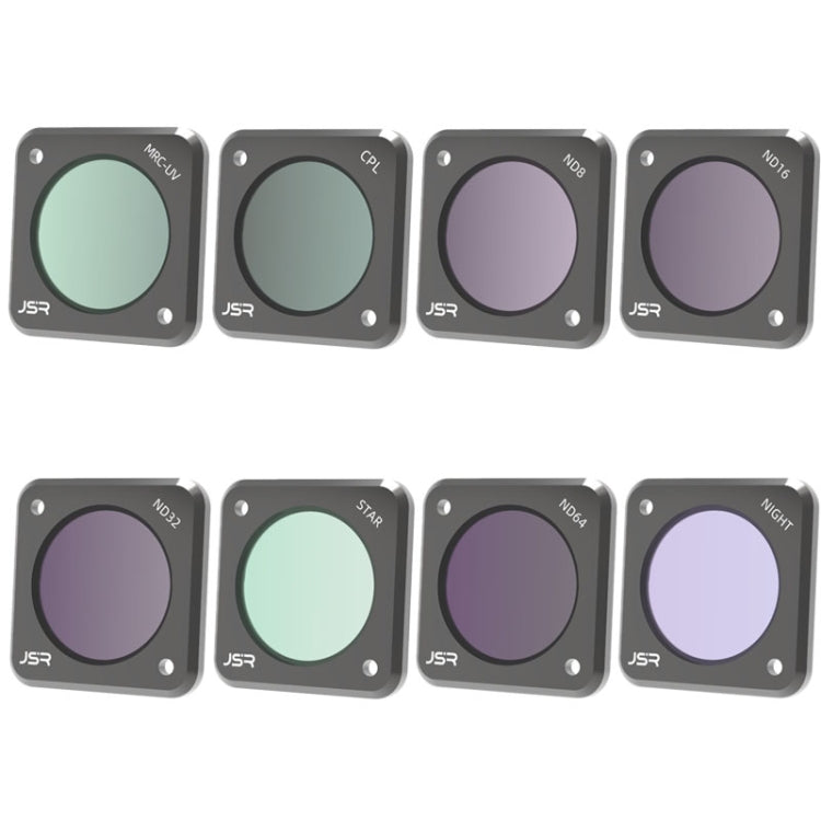 Bộ lọc camera hành động JUNESTAR cho DJI Action 2, Kiểu:, CPL, ND4, ND8, ND16, ND32, ND64, ND1000, ND8PL, ND64PL, Macro 10X, Ban đêm, Sao, CS-3IN1, CS-4in1, CS-4in1 (NDPL), CS-6IN1, CS-8in1