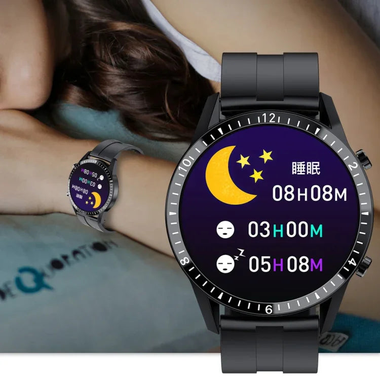 Đồng hồ I9 1.5 inch theo dõi nhịp tim/huyết áp/oxy trong máu, Màu: Thép bạc, Đen, Đỏ, Cam, Xanh lá, Da đen, Da nâu, Thép đen, Thép bạc