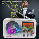 Đài radio retro di động SY-8801 màn hình LCD HD trọng lượng bass sóng ngắn, SY-8801