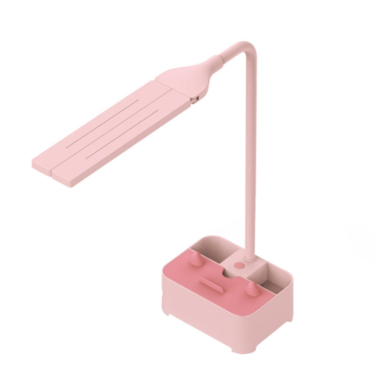 Đèn bàn USB giữ điện thoại di động cho học sinh, giá đỡ bút, bảo vệ mắt, Màu trắng, Hồng, Xanh lá