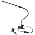 Đèn kẹp USB bảo vệ mắt cho học sinh, đèn bàn LED điều chỉnh độ sáng, Tím, Vàng, Đen, Bạc
