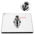 Bathroom 8 inch Square Electroplating Top Shower Head, 8 inch