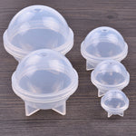 Khuôn silicone làm bóng pha lê epoxy DIY trang sức thủ công, 20 cái 20mm, 20 cái 30mm, 10 cái 40mm, 4 cái 50mm, 4 cái 60mm