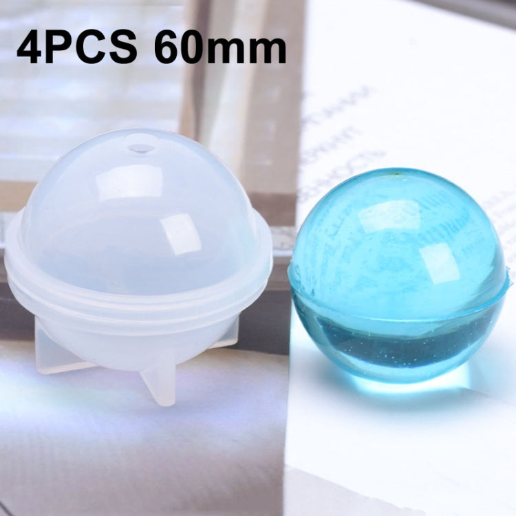 Khuôn silicone làm bóng pha lê epoxy DIY trang sức thủ công, 20 cái 20mm, 20 cái 30mm, 10 cái 40mm, 4 cái 50mm, 4 cái 60mm