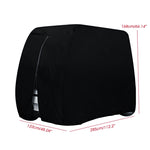 Bạt phủ xe golf bằng vải Oxford 210D, bạt phủ bụi xe scooter kart, kích thước 242 x 122 x 168 cm, 275 x 122 x 168 cm, 285 x 122 x 168 cm