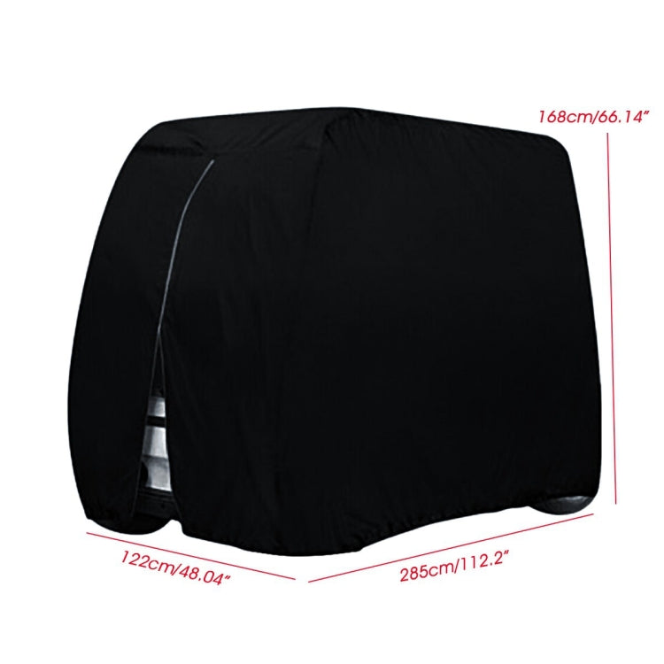 Bạt phủ xe golf bằng vải Oxford 210D, bạt phủ bụi xe scooter kart, kích thước 242 x 122 x 168 cm, 275 x 122 x 168 cm, 285 x 122 x 168 cm