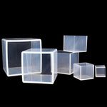 Khuôn silicon hình vuông đổ keo pha lê giọt nước, làm đồ trang sức thủ công DIY, 20 cái 20mm, 20 cái 25mm, 10 cái 35mm, 4 cái 40mm, 4 cái 50mm, 4 cái 65mm