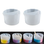 2 cái cốc tách màu epoxy pha lê DIY, cốc silicon tạo màu, kiểu: 2 cái 2 ngăn, 2 cái 3 ngăn, 2 cái 4 ngăn, 2 cái 5 ngăn