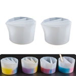 2 cái cốc tách màu epoxy pha lê DIY, cốc silicon tạo màu, kiểu: 2 cái 2 ngăn, 2 cái 3 ngăn, 2 cái 4 ngăn, 2 cái 5 ngăn