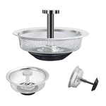 Lưới lọc inox chống tắc cho bồn rửa bếp, giao hàng kiểu tay cầm ngẫu nhiên, lưới lọc dày đặc