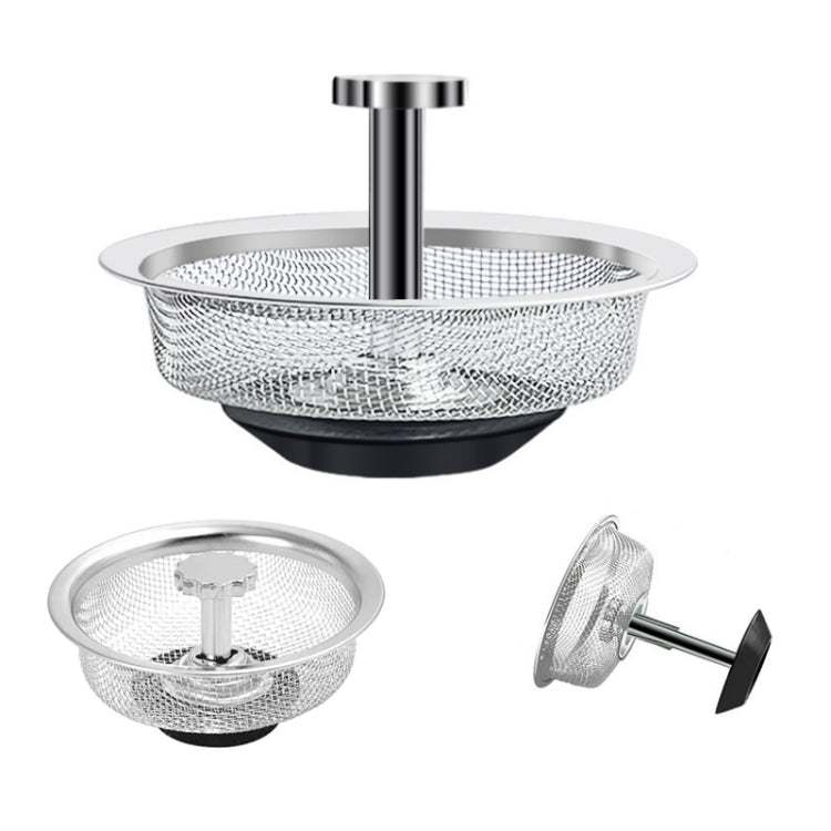 Lưới lọc inox chống tắc cho bồn rửa bếp, giao hàng kiểu tay cầm ngẫu nhiên, lưới lọc dày đặc