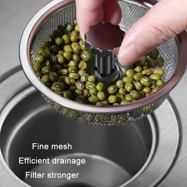 Lưới lọc inox chống tắc cho bồn rửa bếp, giao hàng kiểu tay cầm ngẫu nhiên, lưới lọc dày đặc