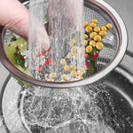Lưới lọc inox chống tắc cho bồn rửa bếp, giao hàng kiểu tay cầm ngẫu nhiên, lưới lọc dày đặc