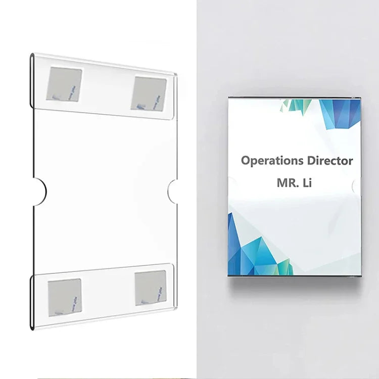 2 cái giá đỡ bảng hiệu acrylic 4x6 inch gắn tường, khung ảnh treo tường