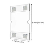 2 cái giá đỡ bảng hiệu acrylic 4x6 inch gắn tường, khung ảnh treo tường