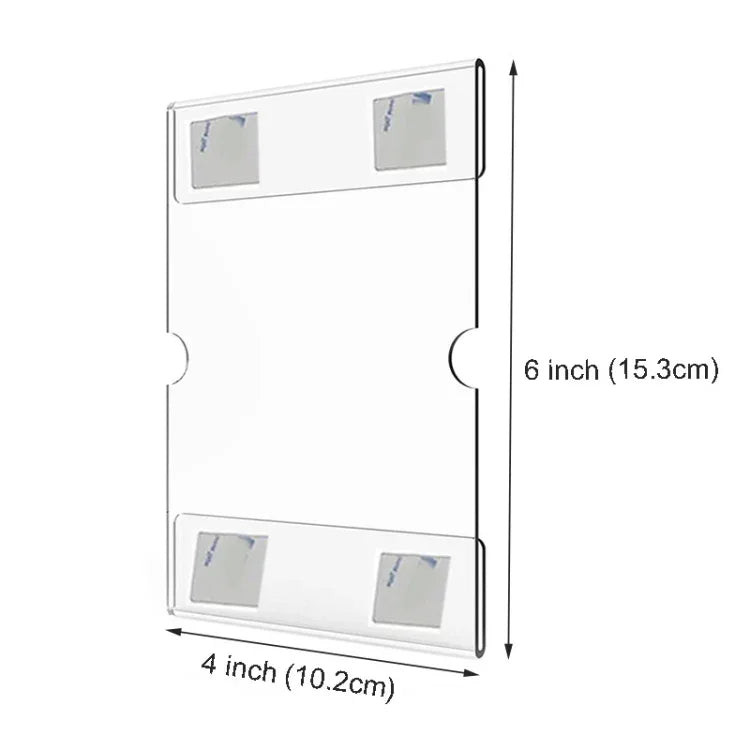 2 cái giá đỡ bảng hiệu acrylic 4x6 inch gắn tường, khung ảnh treo tường