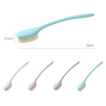 Bàn chải tắm lông mềm cán dài, bàn chải massage lông nylon, Lông mềm trắng, Lông mềm xám, Lông mềm xanh, Lông mềm hồng