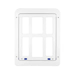 Cửa lưới caro cho cửa sổ, có khóa tự động đóng, Kích thước: 34cmx44cm, màu trắng