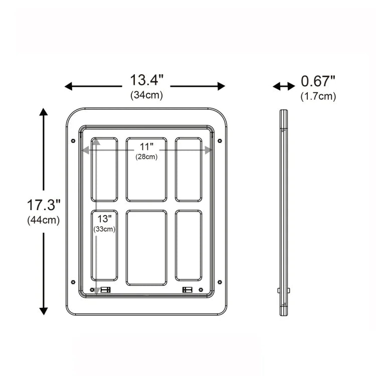 Cửa lưới caro cho cửa sổ, có khóa tự động đóng, Kích thước: 34cmx44cm, màu trắng
