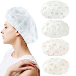Mũ tắm chống nước cho người lớn, che tóc khi tắm, chống khói, 1 cái xám, 1 cái hồng, 1 cái màu mơ
