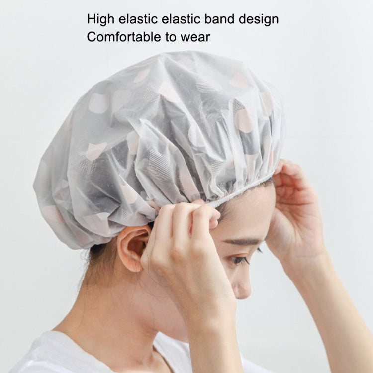 Mũ tắm chống nước cho người lớn, che tóc khi tắm, chống khói, 1 cái xám, 1 cái hồng, 1 cái màu mơ